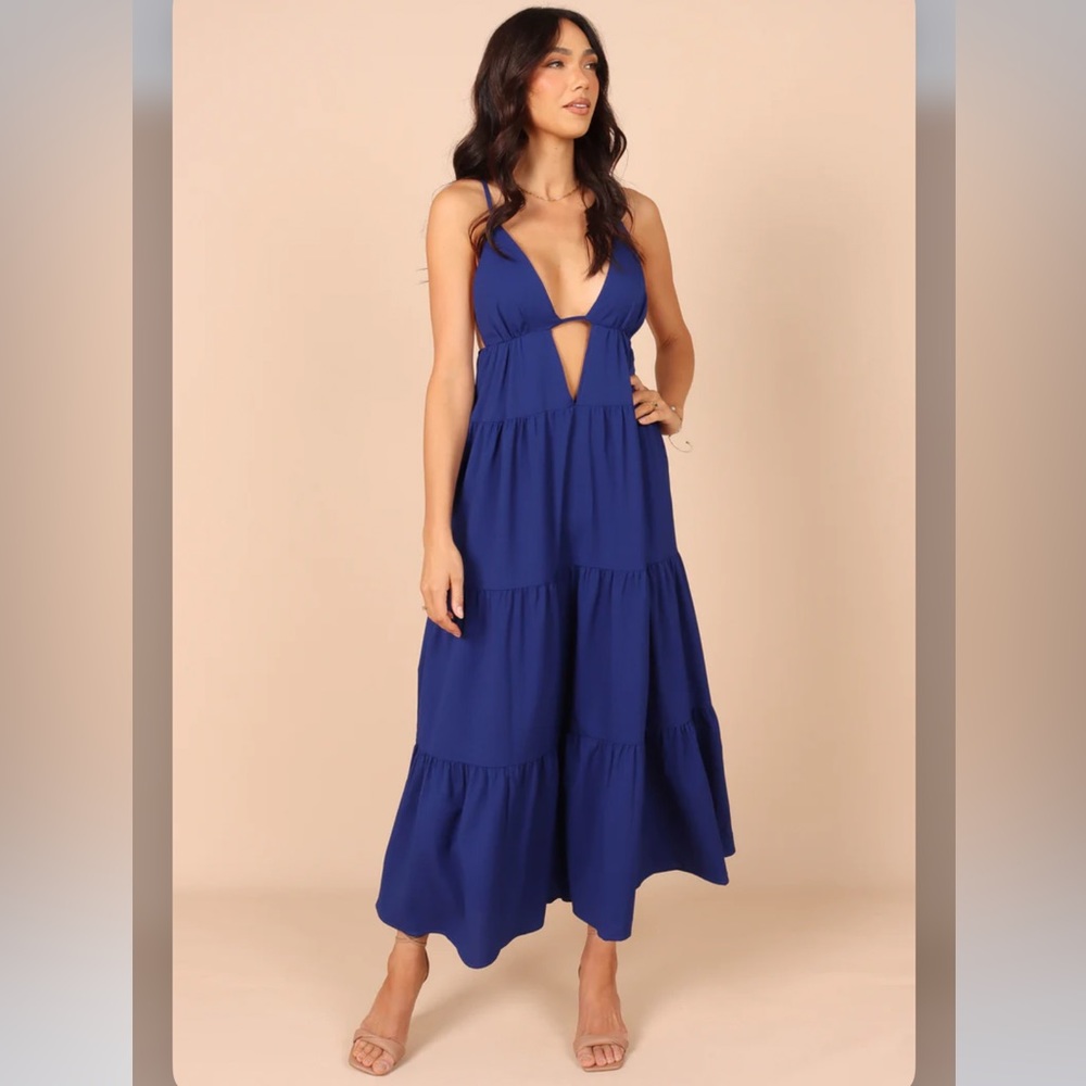 NWT Petal & Pup Indigo Dress in Royal blue